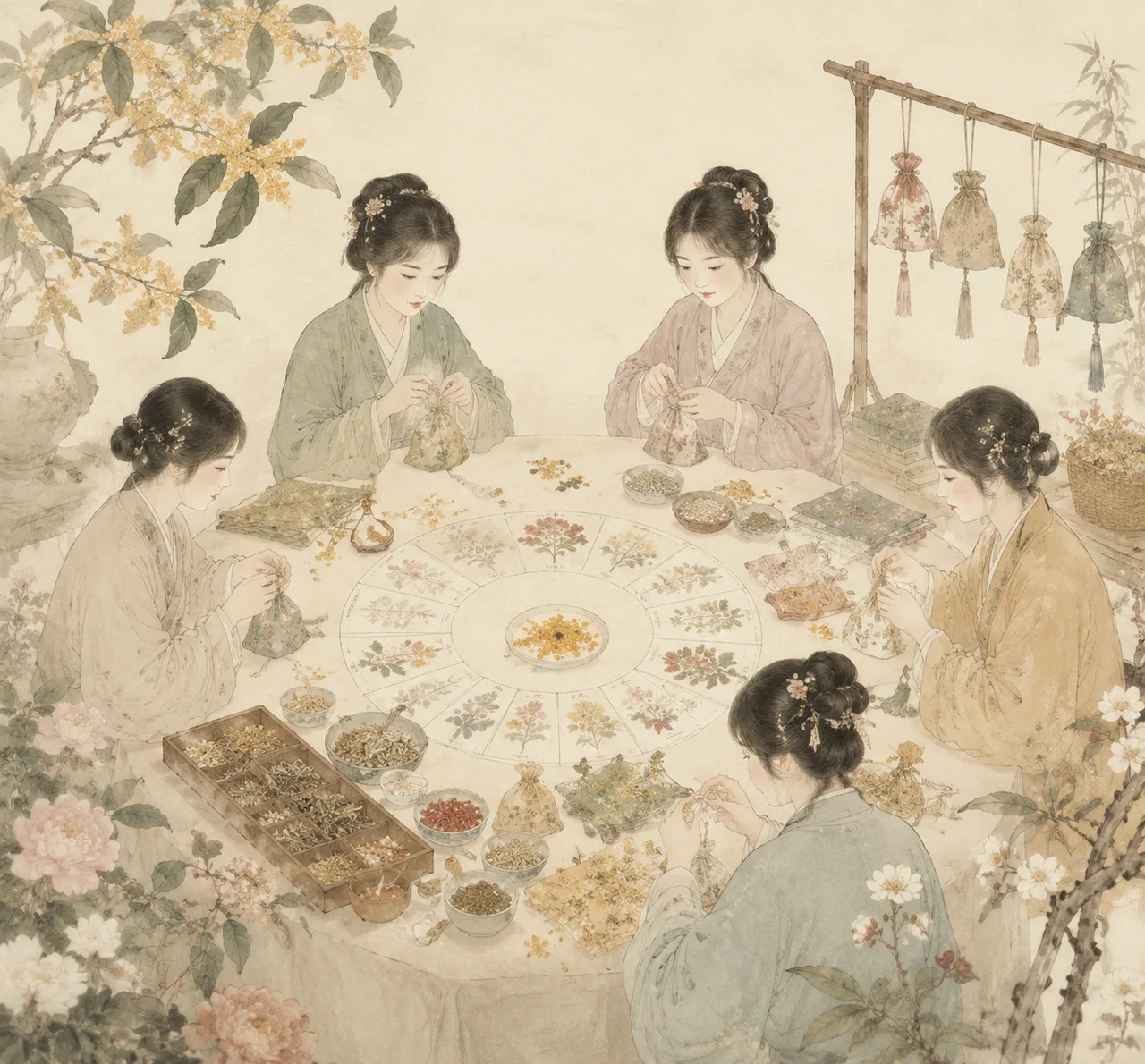 花信四时·节气香囊